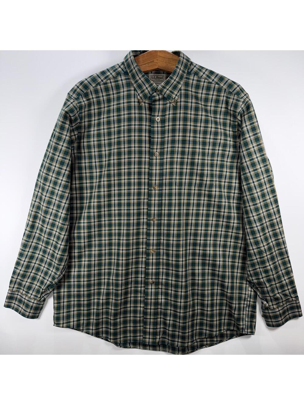 L.L. Bean Long Sleeve Plaid Button Down - Lg Regular